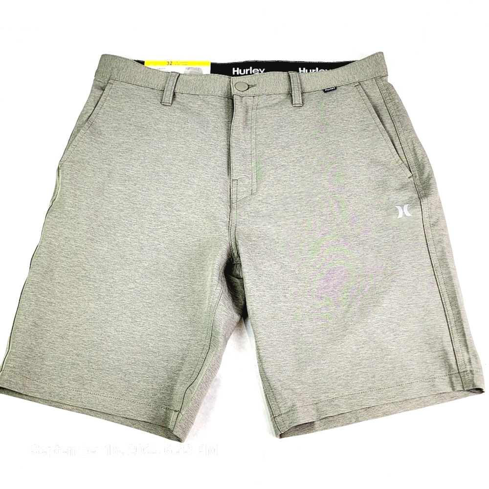 Hurley Hybrid Walk Shorts Men's 4-Way Stretch Water Repellent Olive Green